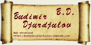 Budimir Đurđulov vizit kartica